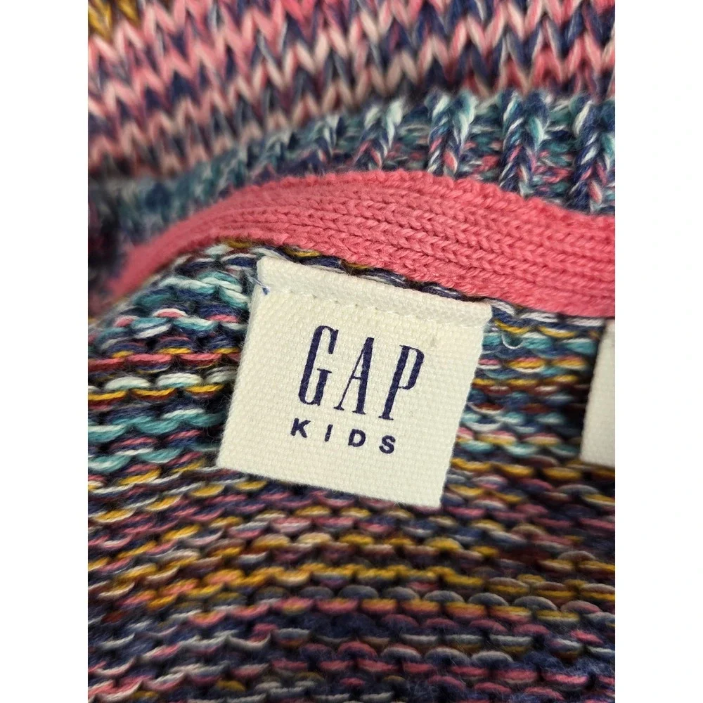 Gap Kids Open Cardigan Sweater Marble Ombre Girls S 6-7 Primrose Boho Hippie Y2K